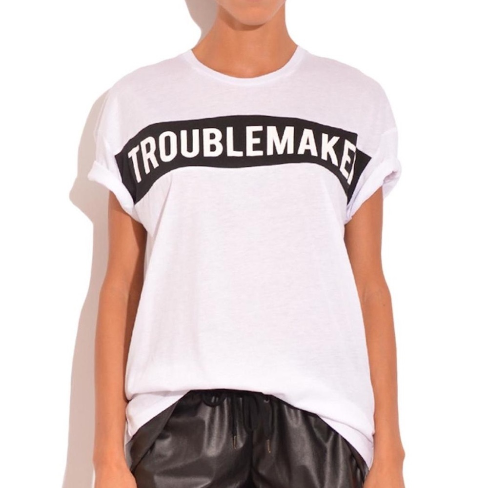 Zoe Karssen Troublemaker White T-Shirt